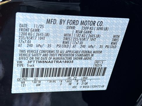 Used 2026 Ford Maverick Tremor AWD/4WD image 27