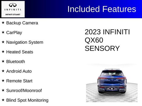 Used 2023 INFINITI QX60 Sensory w/ Vision Package AWD/4WD image 2