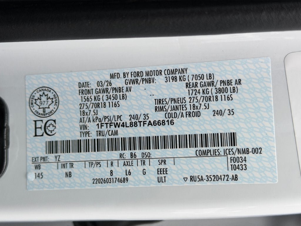 Used 2026 Ford F150 Tremor w/ Equipment Group 402B MID AWD/4WD image 36