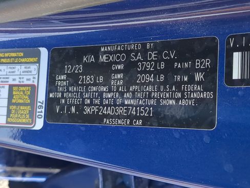 Certified 2024 Kia Forte LXS w/ LXS Technology Package image 21