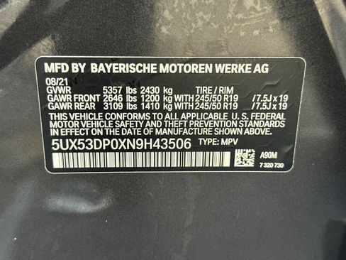 Used 2022 BMW X3 xDrive30i w/ Convenience Package AWD/4WD image 35