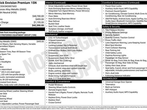 Used 2019 Buick Envision Premium image 43