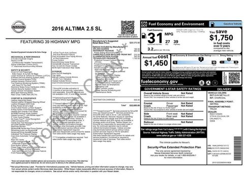Used 2016 Nissan Altima 2.5 SL w/ 2.5 Technology Package image 2