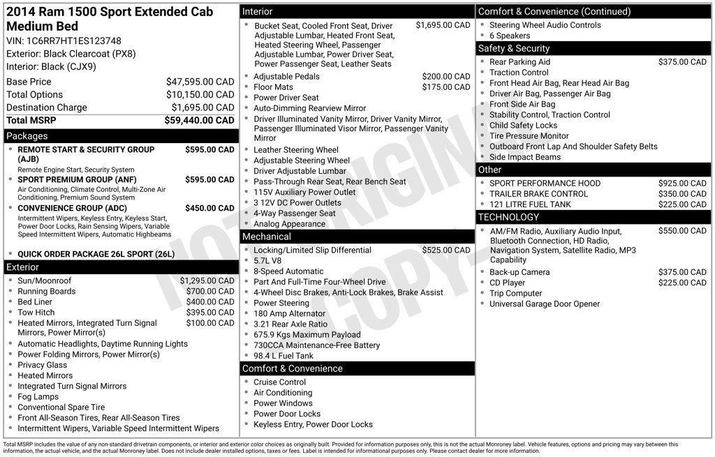 Used 2014 RAM 1500 Sport w/ Sport Premium Group AWD/4WD image 4