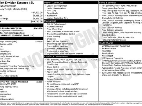 Used 2023 Buick Envision Essence w/ Sport Touring Package FWD image 6