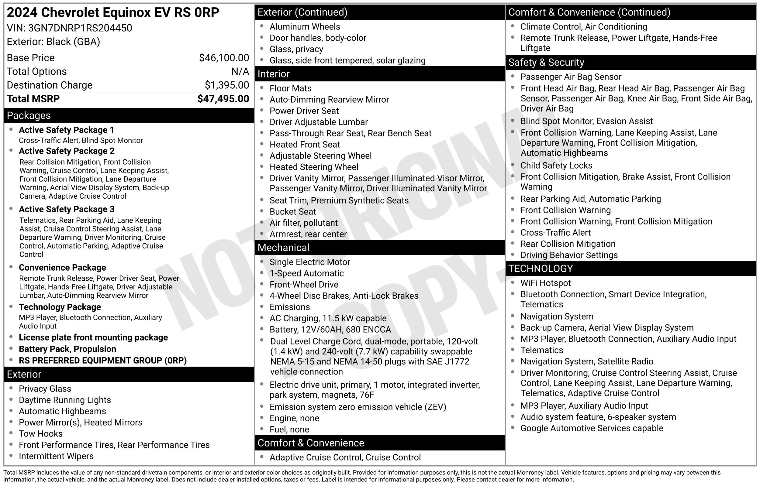 Used 2024 Chevrolet Equinox EV RS FWD image 2