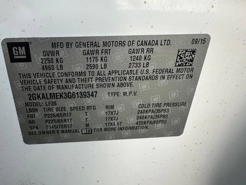 Used 2016 GMC Terrain SLE FWD image 12