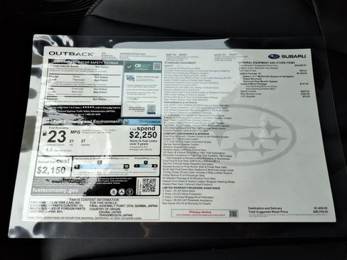 New 2026 Subaru Outback Wilderness AWD/4WD image 40