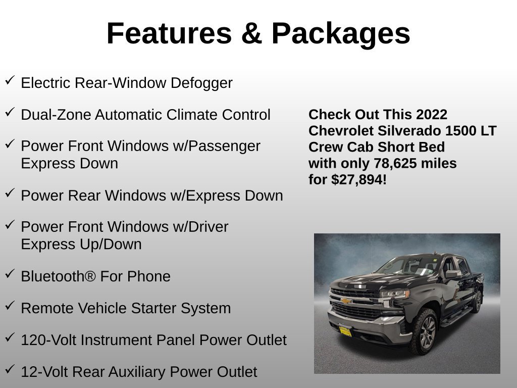Used 2022 Chevrolet Silverado 1500 LT w/ Convenience Package II AWD/4WD image 8