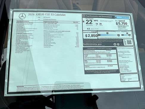 New 2026 Mercedes-Benz CLE 53 AMG 4MATIC Cabriolet image 14