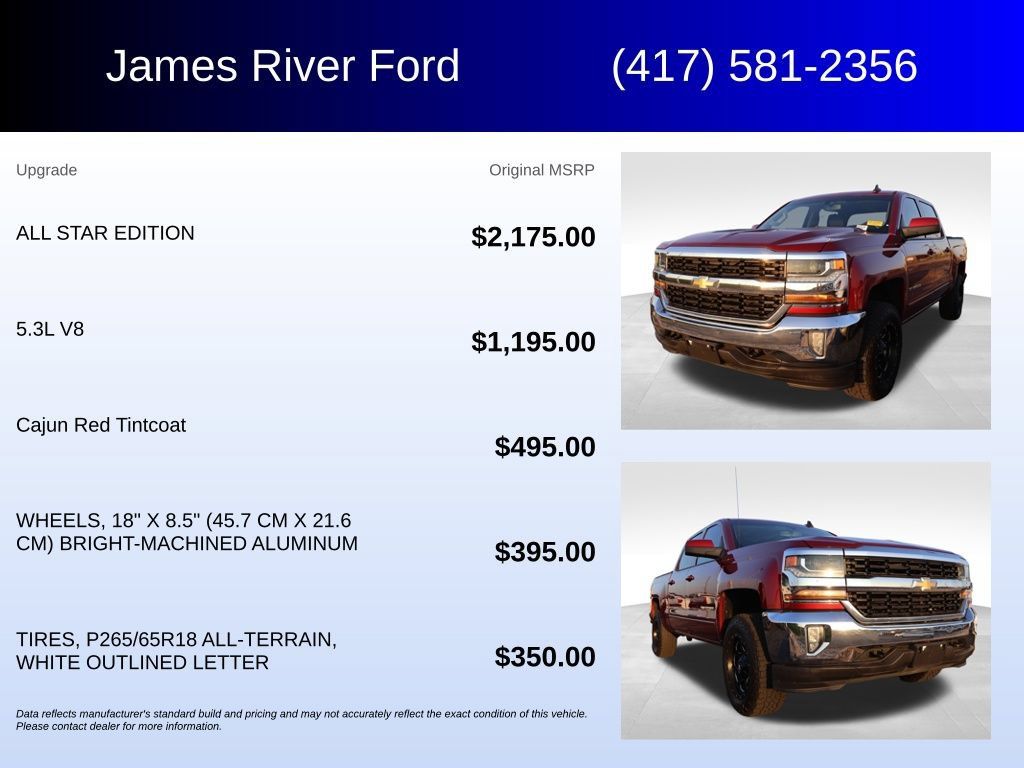 Used 2018 Chevrolet Silverado 1500 LT w/ All Star Edition AWD/4WD image 5