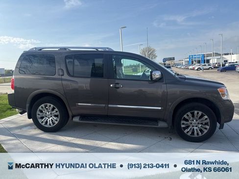 Used 2015 Nissan Armada Platinum w/ 2nd Row Captain Seat Package AWD/4WD image 12