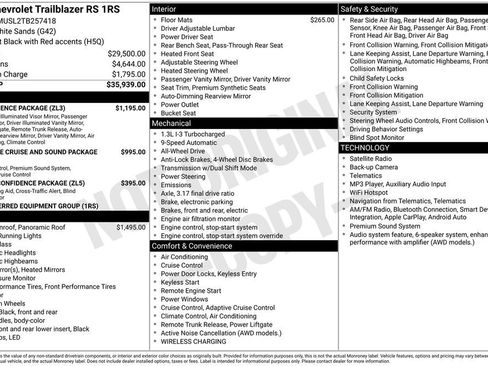 Used 2026 Chevrolet TrailBlazer RS w/ Convenience Package AWD/4WD image 6