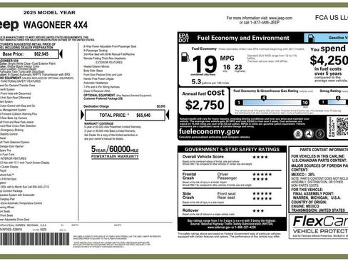 Used 2025 Jeep Wagoneer 4WD image 4