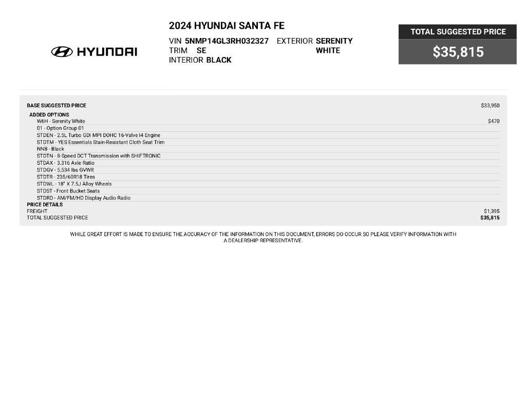 Used 2024 Hyundai Santa Fe SE FWD image 5