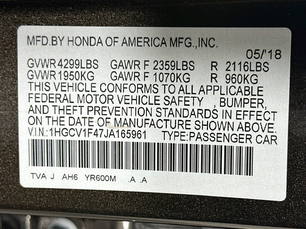 Used 2018 Honda Accord EX image 32
