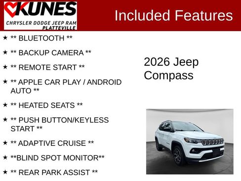 Used 2026 Jeep Compass Limited AWD/4WD image 2