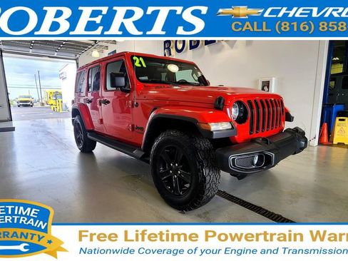 Used 2021 Jeep Wrangler Unlimited Sahara AWD/4WD image 1