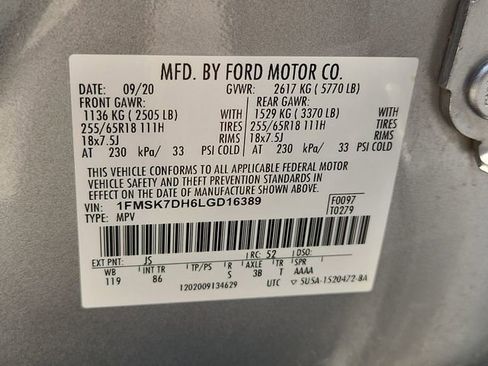 Used 2020 Ford Explorer XLT RWD image 32