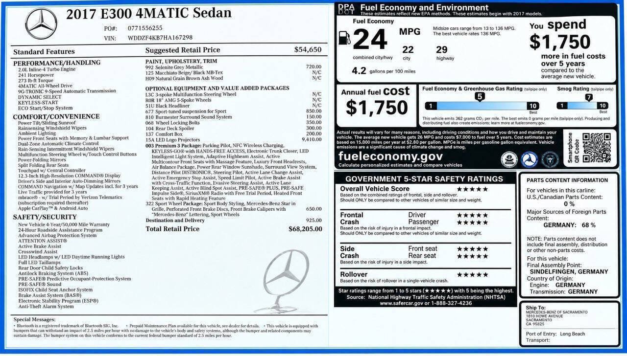 Used 2017 Mercedes-Benz E 300 4MATIC image 27