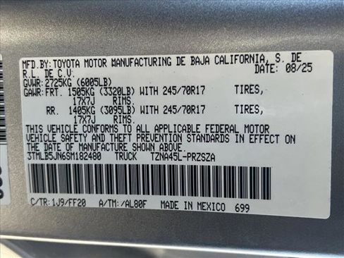 New 2025 Toyota Tacoma SR5 image 18