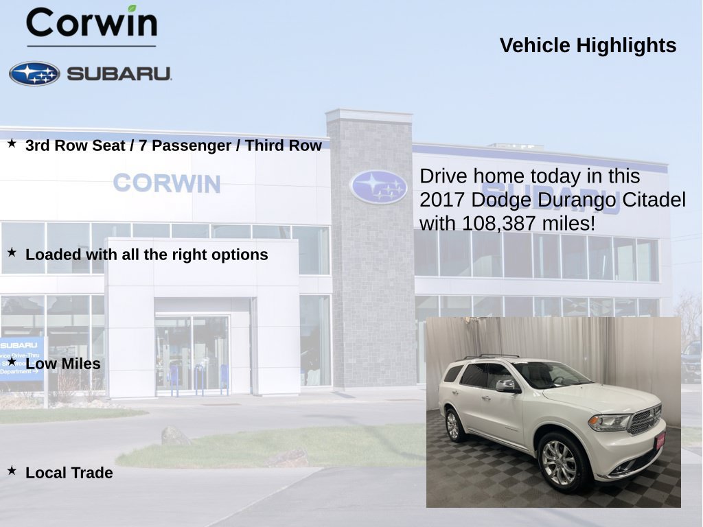 Used 2017 Dodge Durango Citadel w/ Premium Entertainment Group AWD/4WD image 6