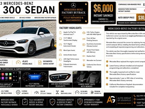 Used 2023 Mercedes-Benz C 300 Sedan image 2