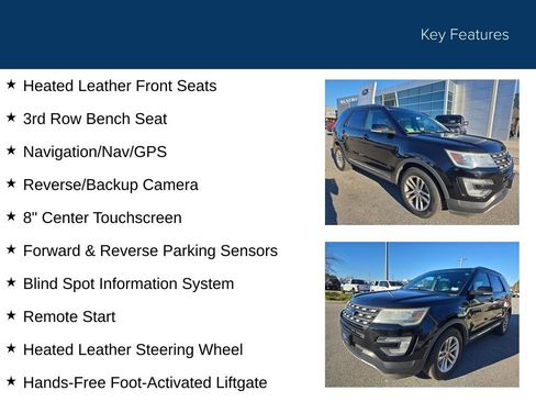Certified 2017 Ford Explorer XLT w/ Equipment Group 202A image 10