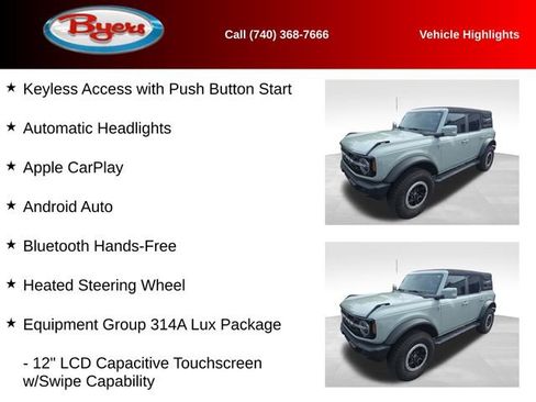 Used 2023 Ford Bronco Outer Banks w/ Sasquatch Package AWD/4WD image 13