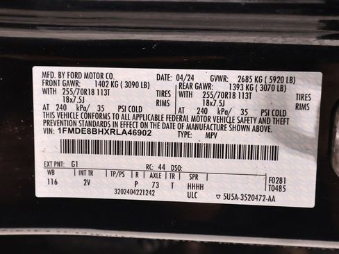 Certified 2024 Ford Bronco Outer Banks AWD/4WD image 48