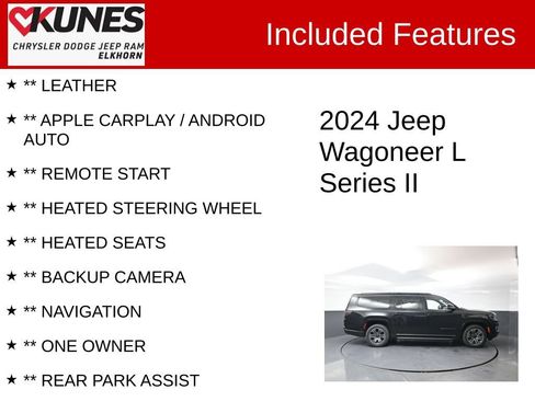 Used 2024 Jeep Wagoneer L Series II w/ Flexible Seating Group AWD/4WD image 2