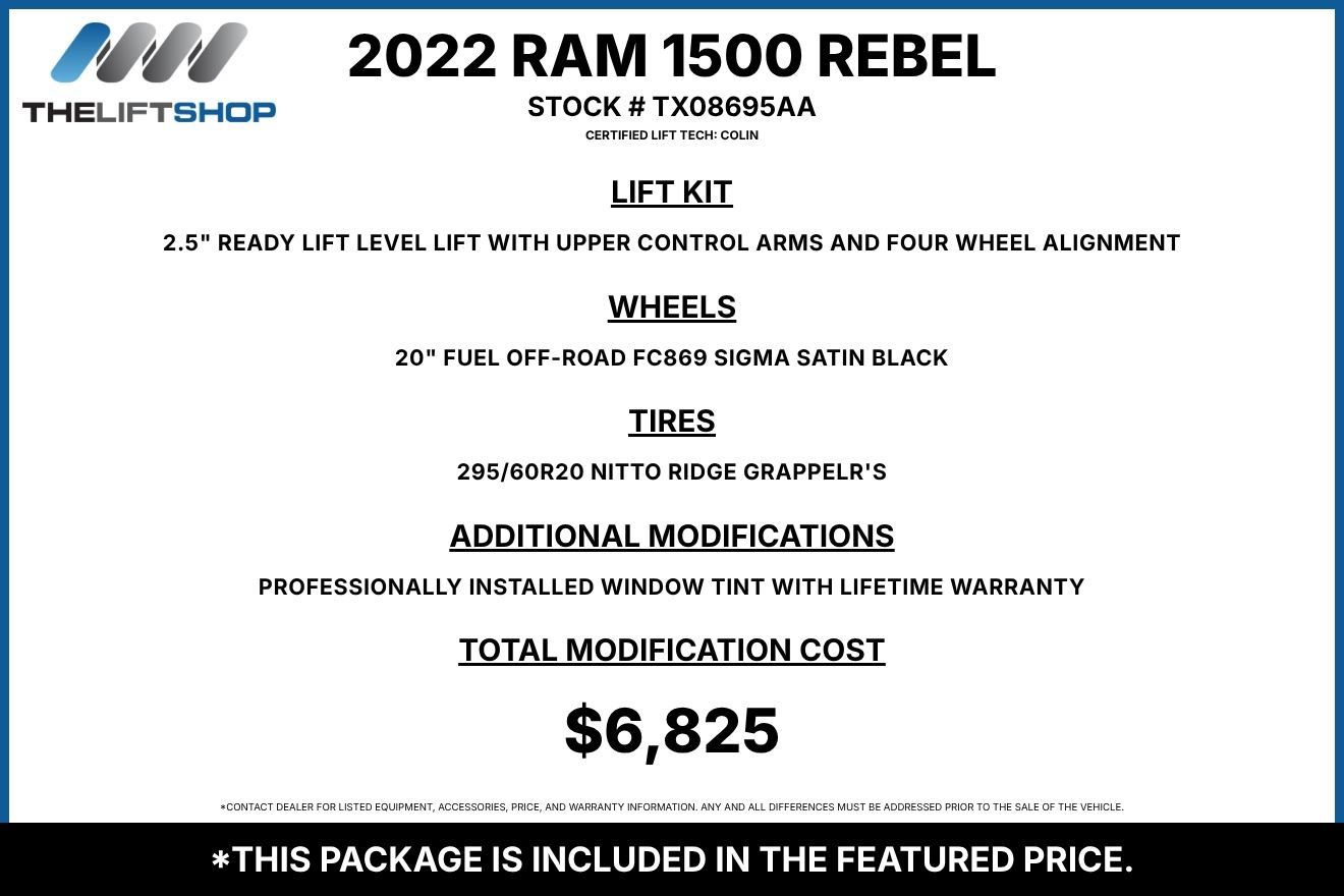 Used 2022 RAM 1500 Rebel w/ Rebel Level A Equipment Group AWD/4WD image 2