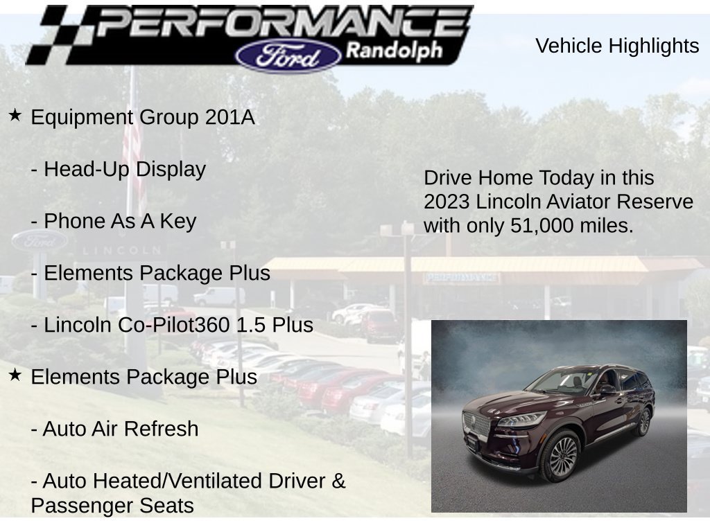 Used 2023 Lincoln Aviator Reserve w/ Equipment Group 201A AWD/4WD image 9