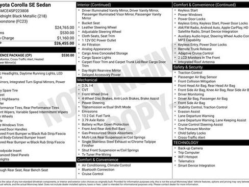 Used 2025 Toyota Corolla SE w/ Convenience Package image 5