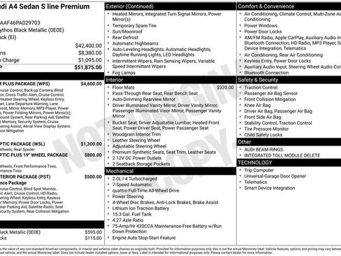 Used 2023 Audi A4 2.0T Premium Plus w/ Premium Plus Package image 78