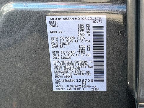 Used 2023 Nissan Murano Platinum w/ Cargo Package image 33