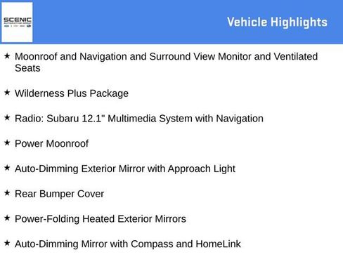 Certified 2026 Subaru Outback Wilderness w/ Wilderness Plus Package AWD/4WD image 6