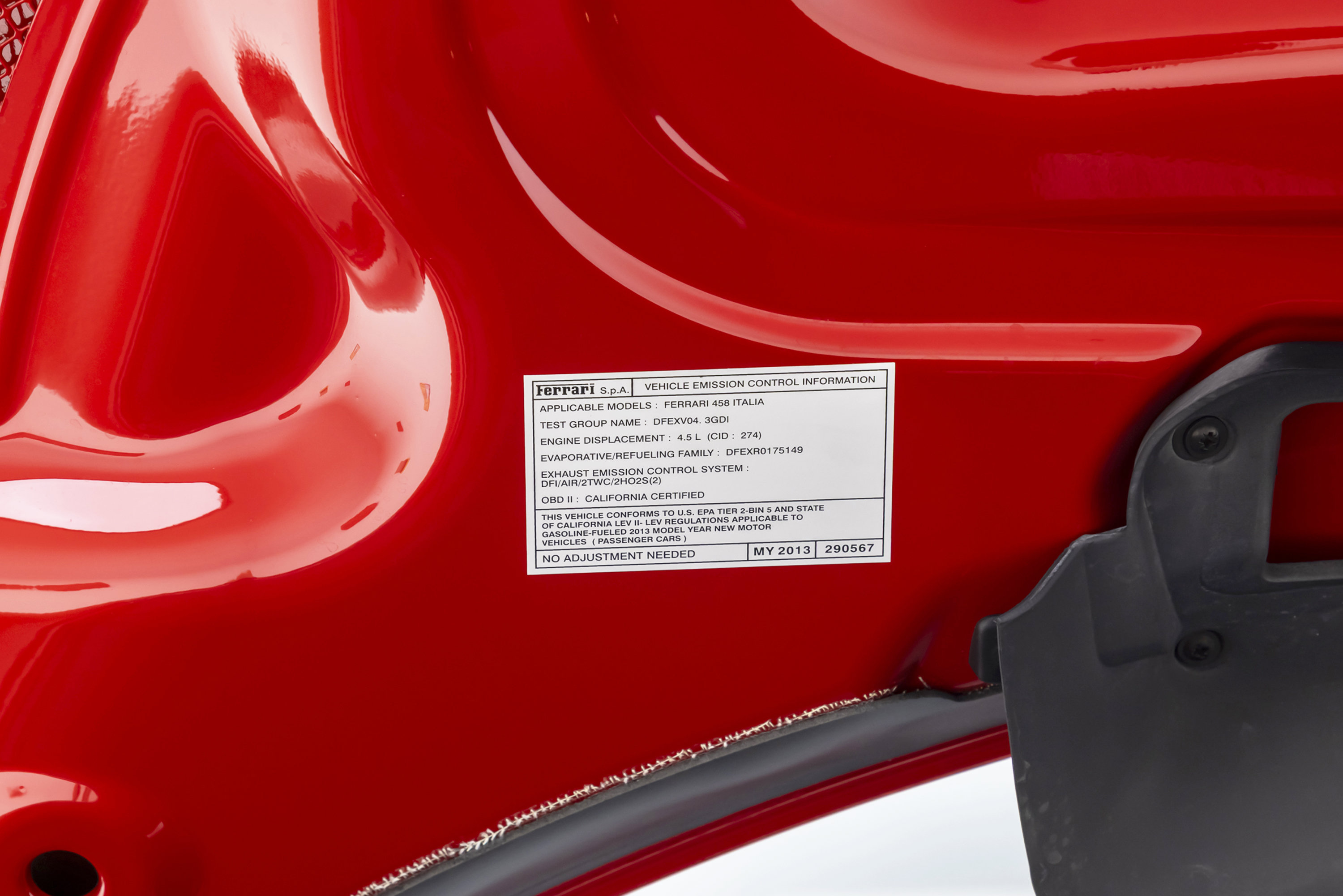 Certified 2013 Ferrari 458 Spider RWD image 51