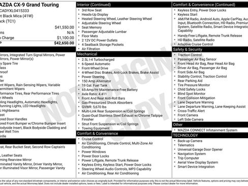 Used 2020 MAZDA CX-9 Grand Touring image 3