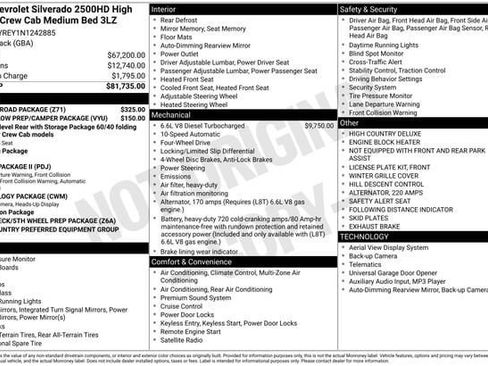 Used 2022 Chevrolet Silverado 2500 High Country w/ Z71 Off-Road Package image 10