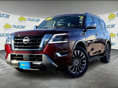 Certified 2022 Nissan Armada Platinum w/ Captain's Chairs Package image 3