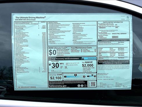New 2026 BMW 430i xDrive Coupe w/ Premium Package AWD/4WD image 17