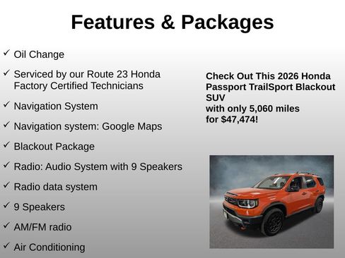 Certified 2026 Honda Passport TrailSport image 4