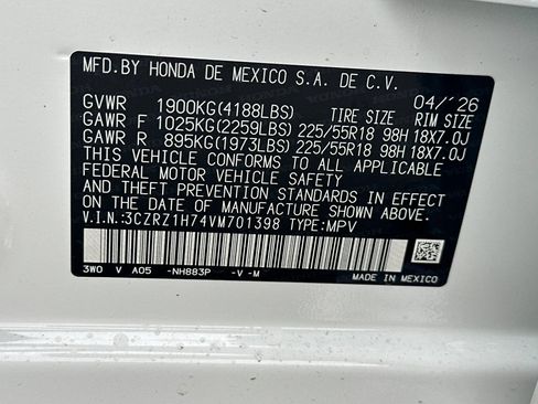 New 2027 Honda HR-V EX-L image 34
