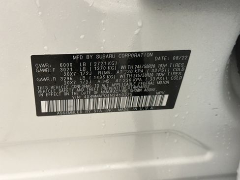 Used 2022 Subaru Ascent Limited w/ Technology Package image 27