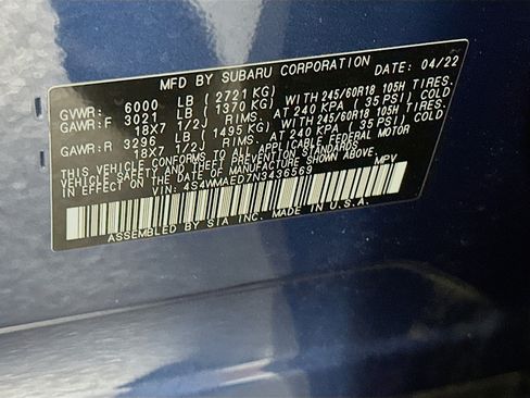 Used 2022 Subaru Ascent Premium w/ Convenience Package AWD/4WD image 12
