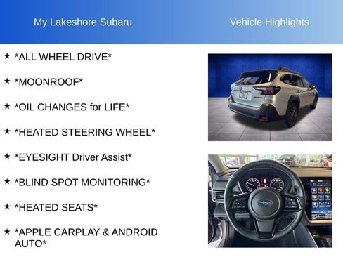 Certified 2025 Subaru Outback Onyx Edition AWD/4WD image 6
