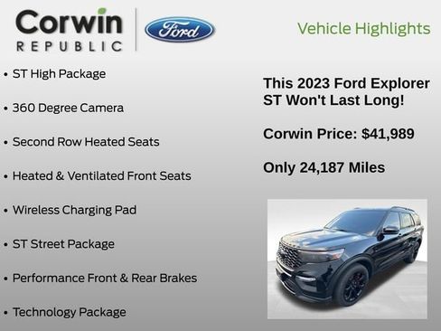 Used 2023 Ford Explorer ST w/ Equipment Group 401A image 7