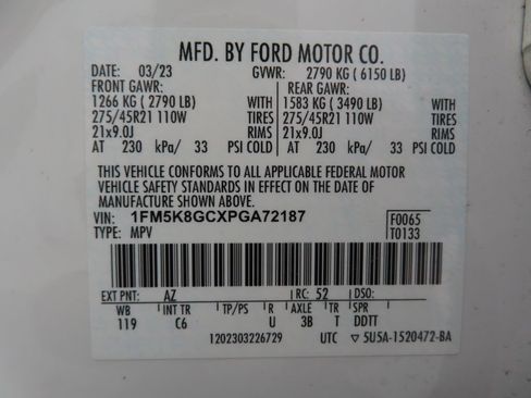 Used 2023 Ford Explorer ST w/ Equipment Group 401A AWD/4WD image 29