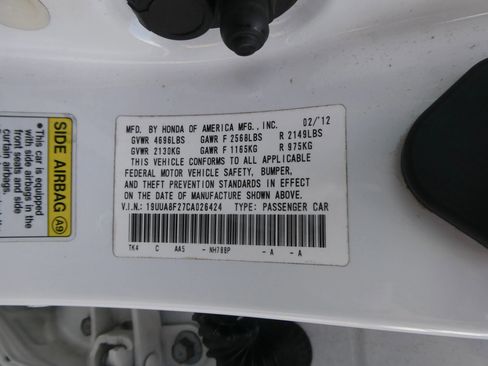 Used 2012 Acura TL Sedan 4D image 12